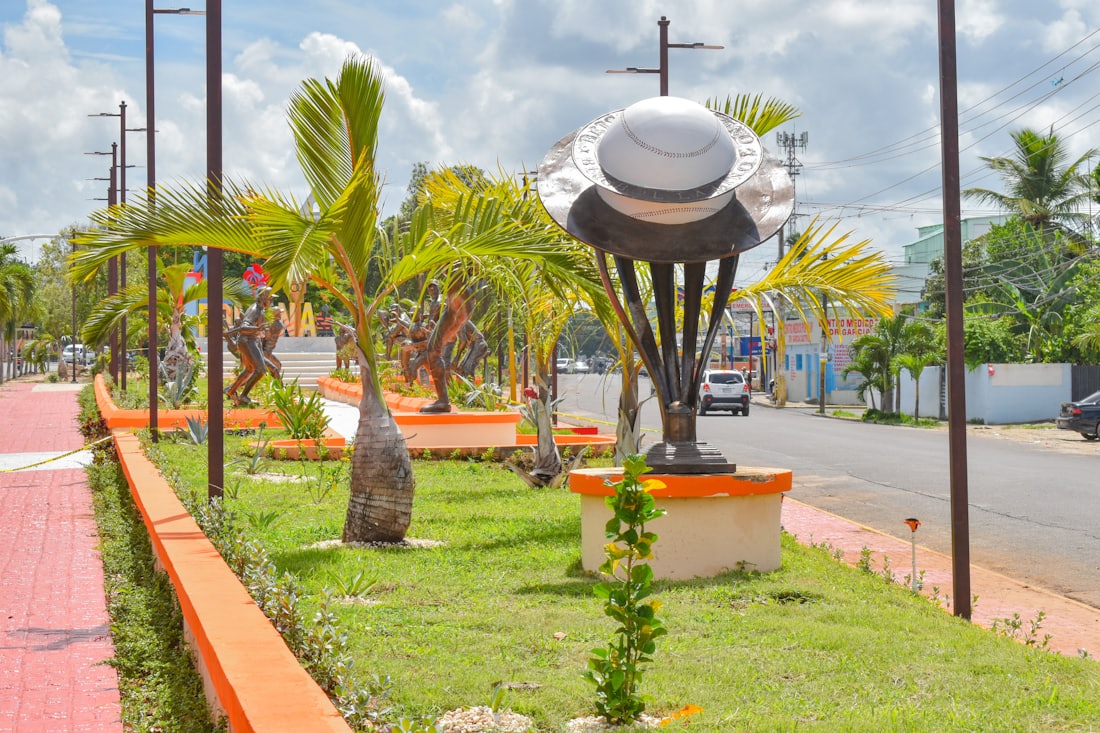 A palm-lined avenue in La Romana — Bayahíbe & La Romana, Dominican Republic