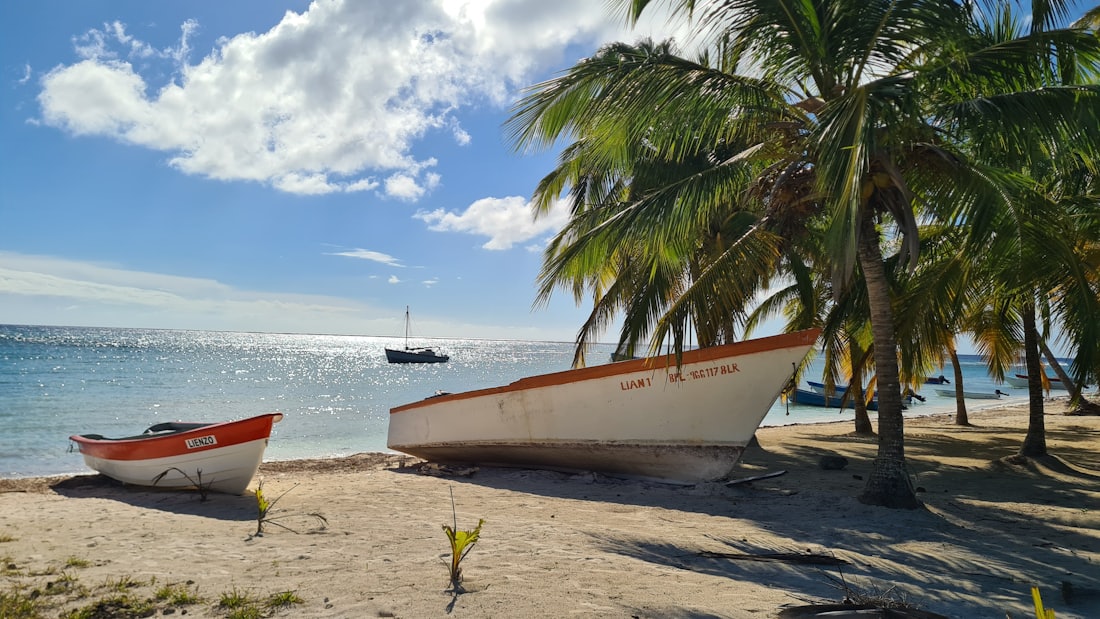 Wooden fishing boats on the sand — Bayahíbe & La Romana, Dominican Republic