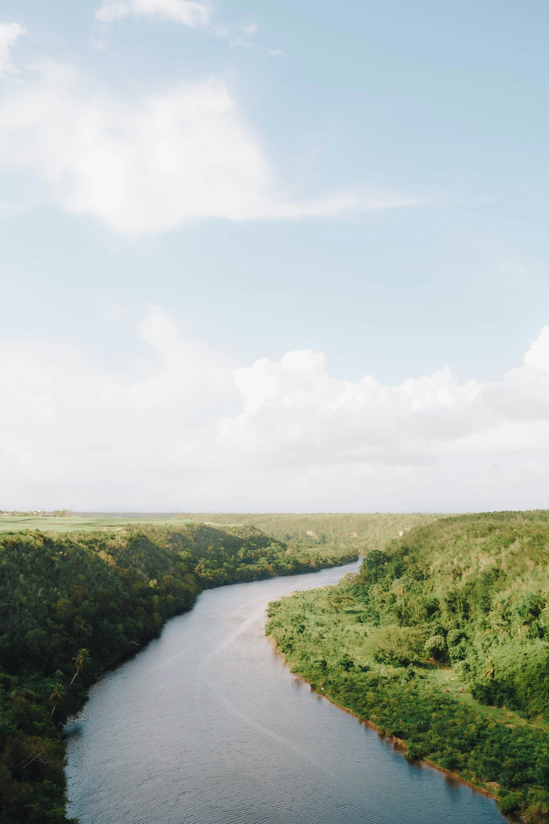 The Chavón River winding through the hills — Bayahíbe & La Romana, Dominican Republic