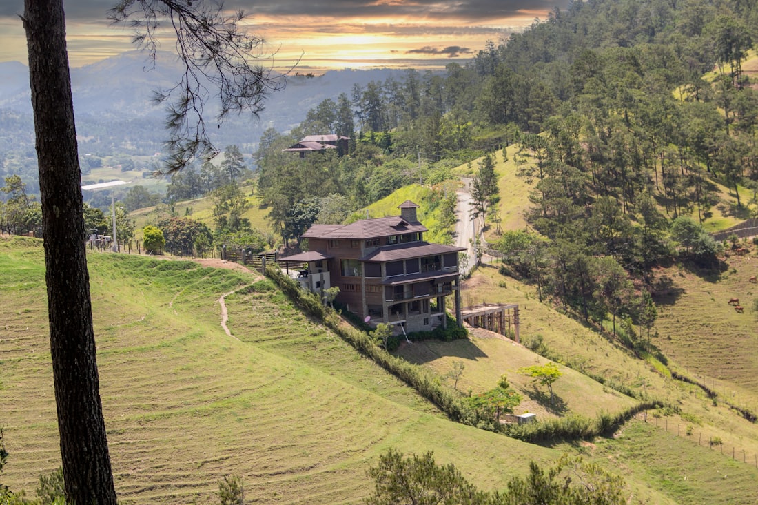 A lodge on the terraced green hills — Jarabacoa & Constanza, Dominican Republic
